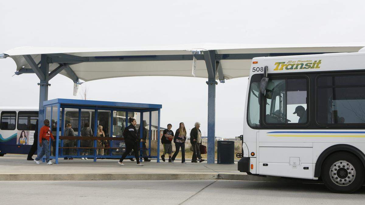 The Benton Franklin Transit Three Rivers Transfer Station in Kennewick.