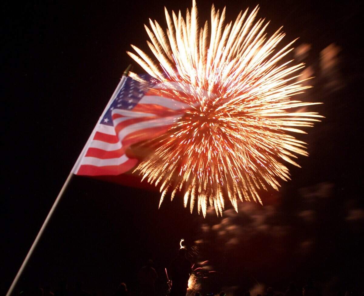 One of the professional fireworks displays in the Tri-Cities.