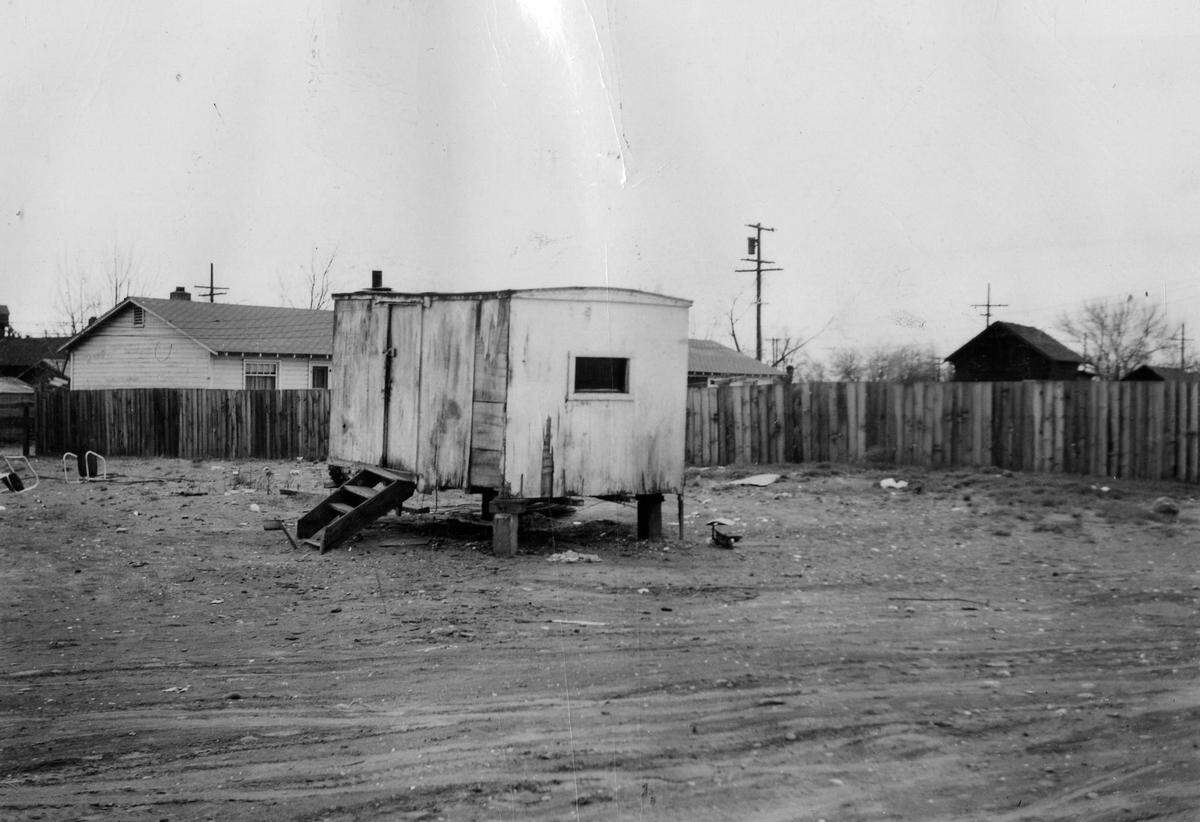 This archive photo shows a dwelling in east Pasco, an example of where Black residents would live.