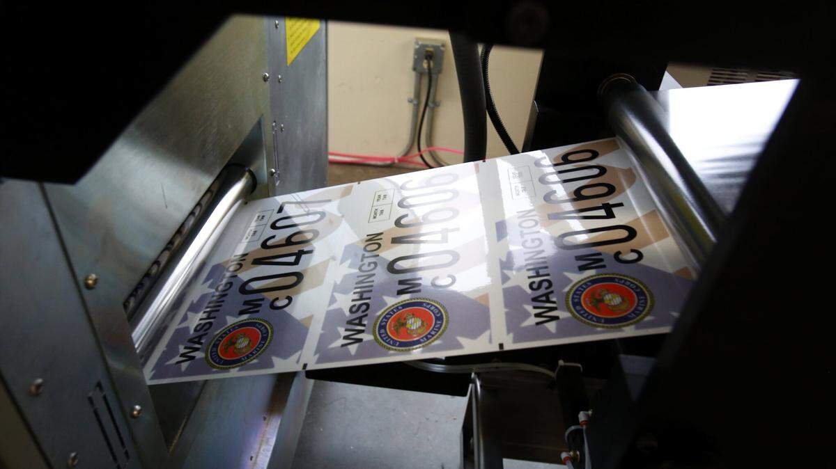 Inmates at the penitentiary in the Walla Walla prison have been making the state’s vehicle license plates since the early 1920s. Washington state makes a variety of custom plates including military and veterans, colleges and universities, parks and environment, as well as organizations.
