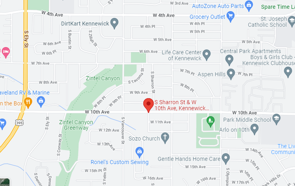 A crash Friday at West 10th Ave. and Sharron St. in Kennewick caused the death of one driver, who was flown to a Seattle hospital.