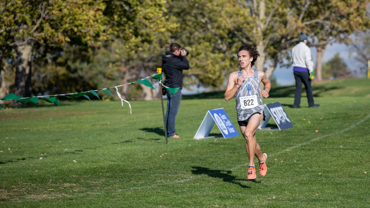 Walla Walla senior Brody Hartley (822) finished second in the boys 3A race.