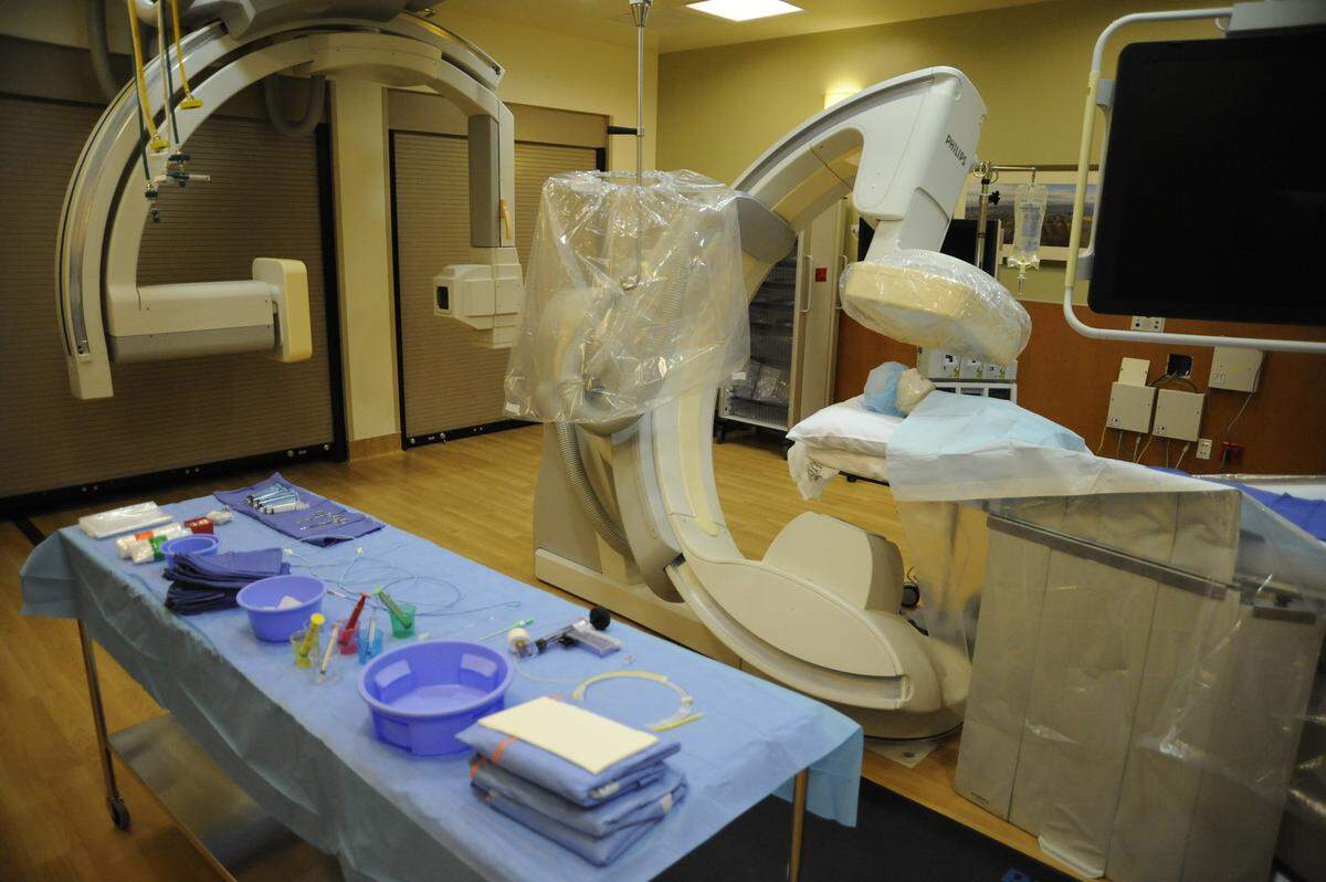 A look at one of the CATH labs inside Trios Southridge Hospital.