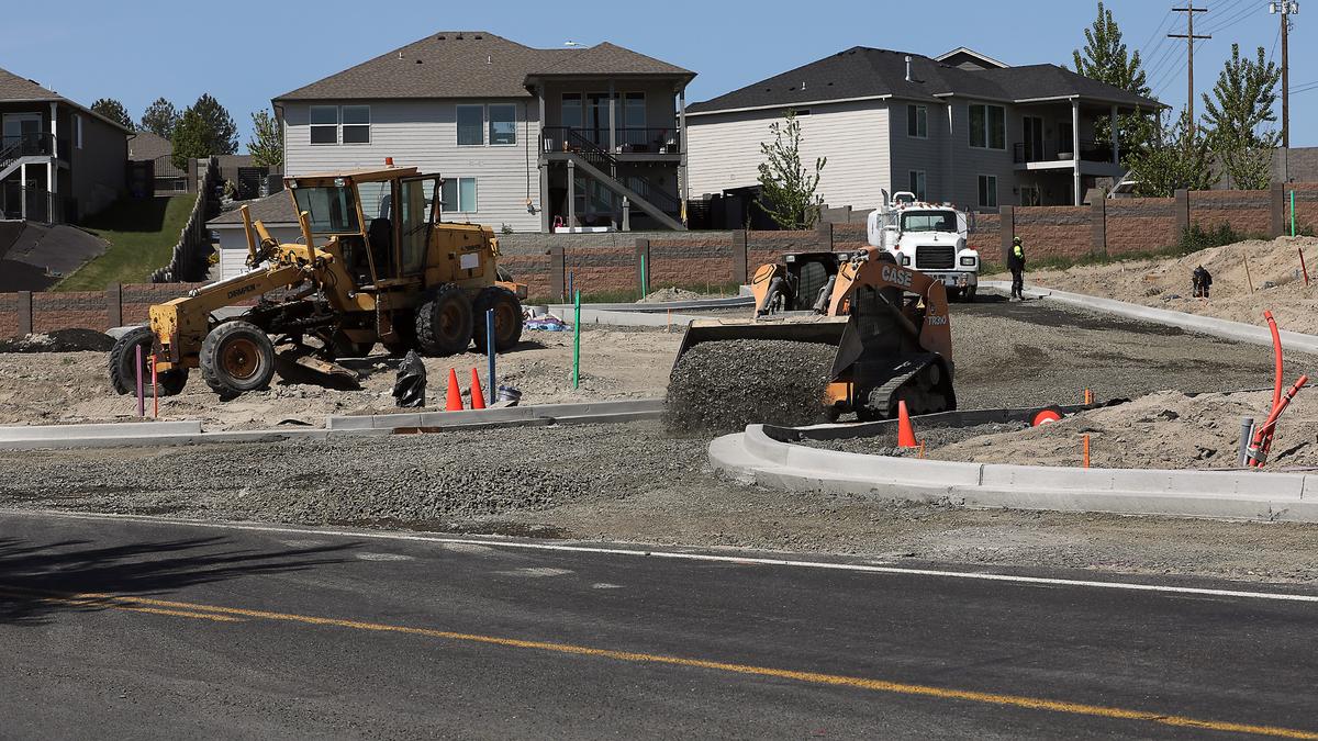 Preparations for paving a private road at an eight lot subdivision on South Clodfelter Road near West 15th Place is underway.