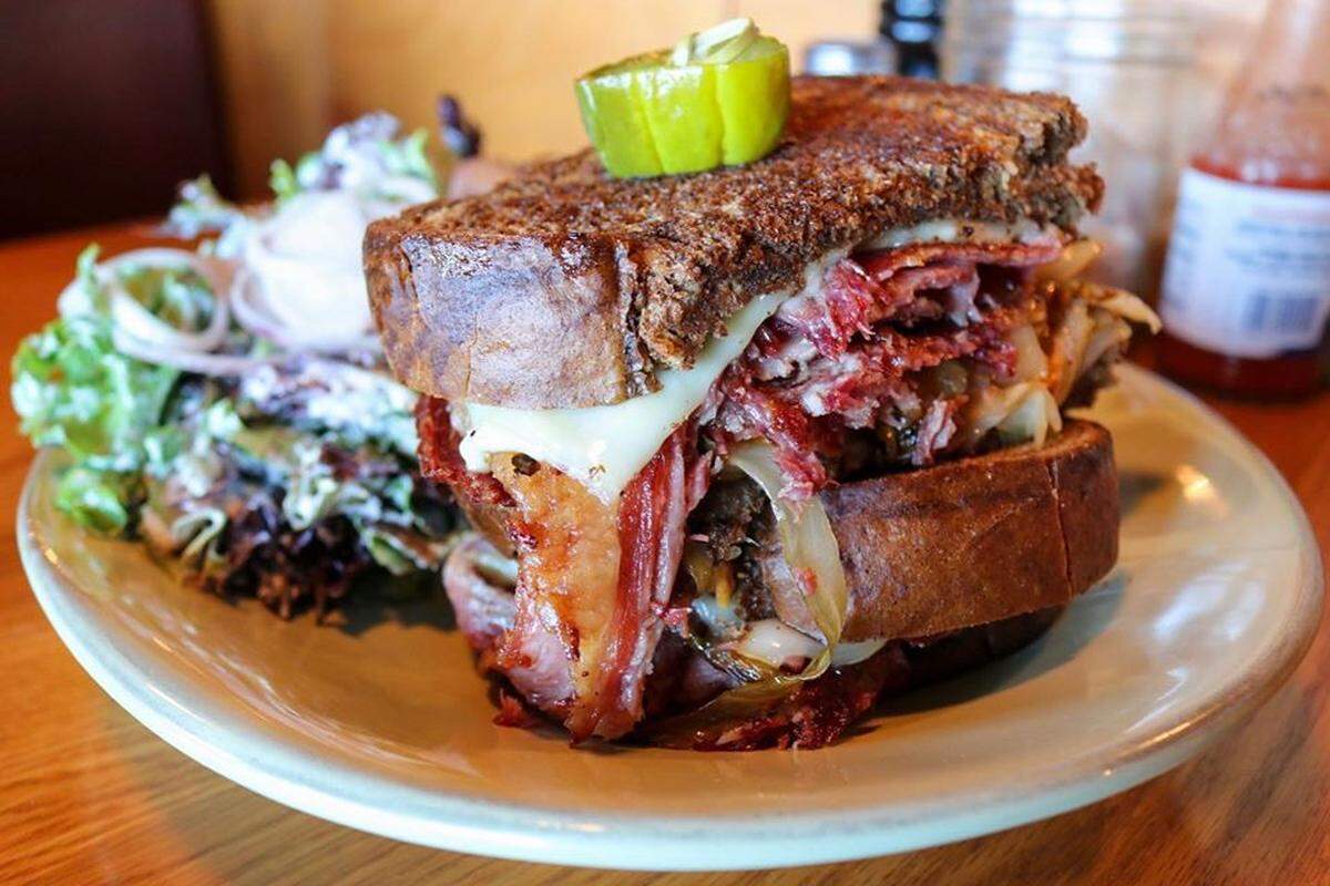 LU LU Craft Bar + Kitchen’s reuben sandwich is on the restaurant’s new takeout menu.
