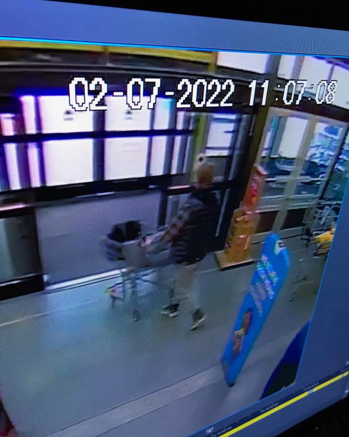 Kennewick police posted this photo on social media of a suspect in the shooting inside the Richland Fred Meyer Monday. He should be considered armed and dangerous.