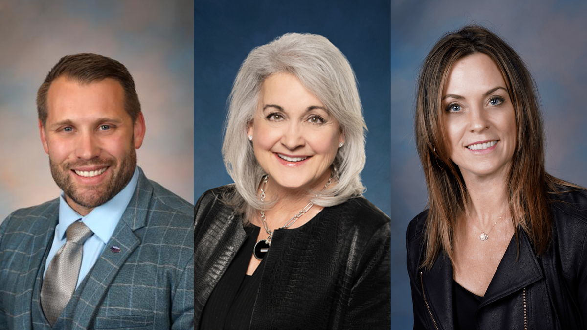 Three new Tri-City mayors were elected at city council meetings held Tuesday night in Kennewick, Richland and Pasco. From left, Pasco Mayor Pete Serrano, Richland Mayor Theresa Richardson and Kennewick Mayor Gretl Crawford.