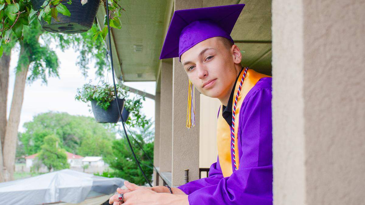 Austin Mallory graduated from Hanford High School on Friday and shipped out with the U.S. Marines Corps Reserve on Monday.
