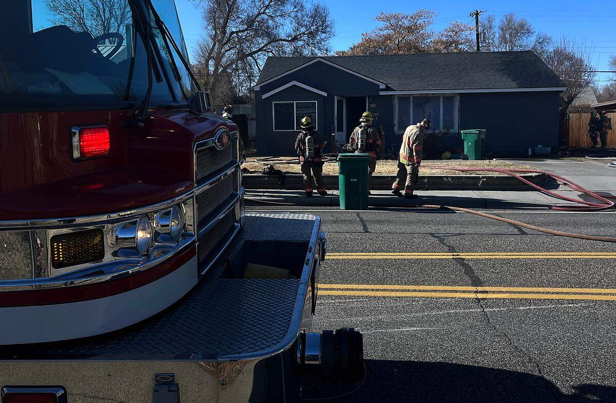 Kennewick firefighters responded to put out a fire in a house at 206 S. Vancouver St. shortly before 12:20 p.m. Friday in Kennewick. The fire killed a pet dog but no one was injured, according to fire officials.