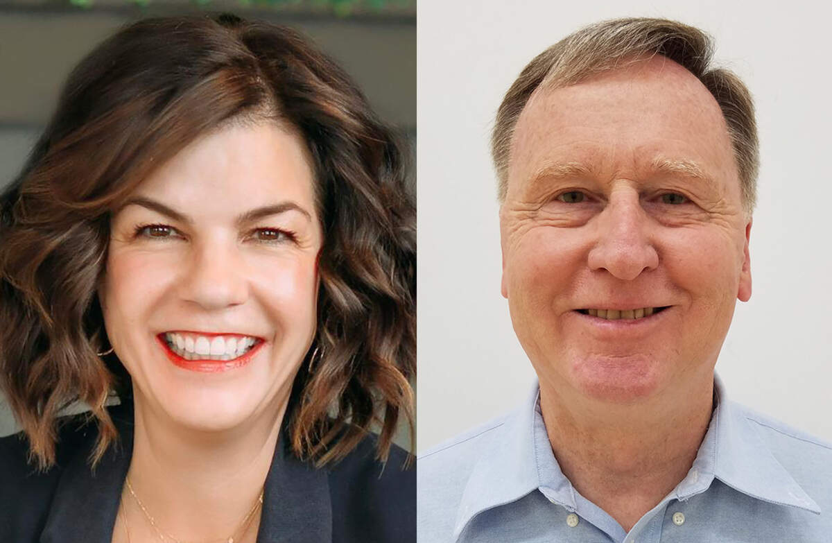 8th Legislative District candidates April Connors, left, and John Christenson