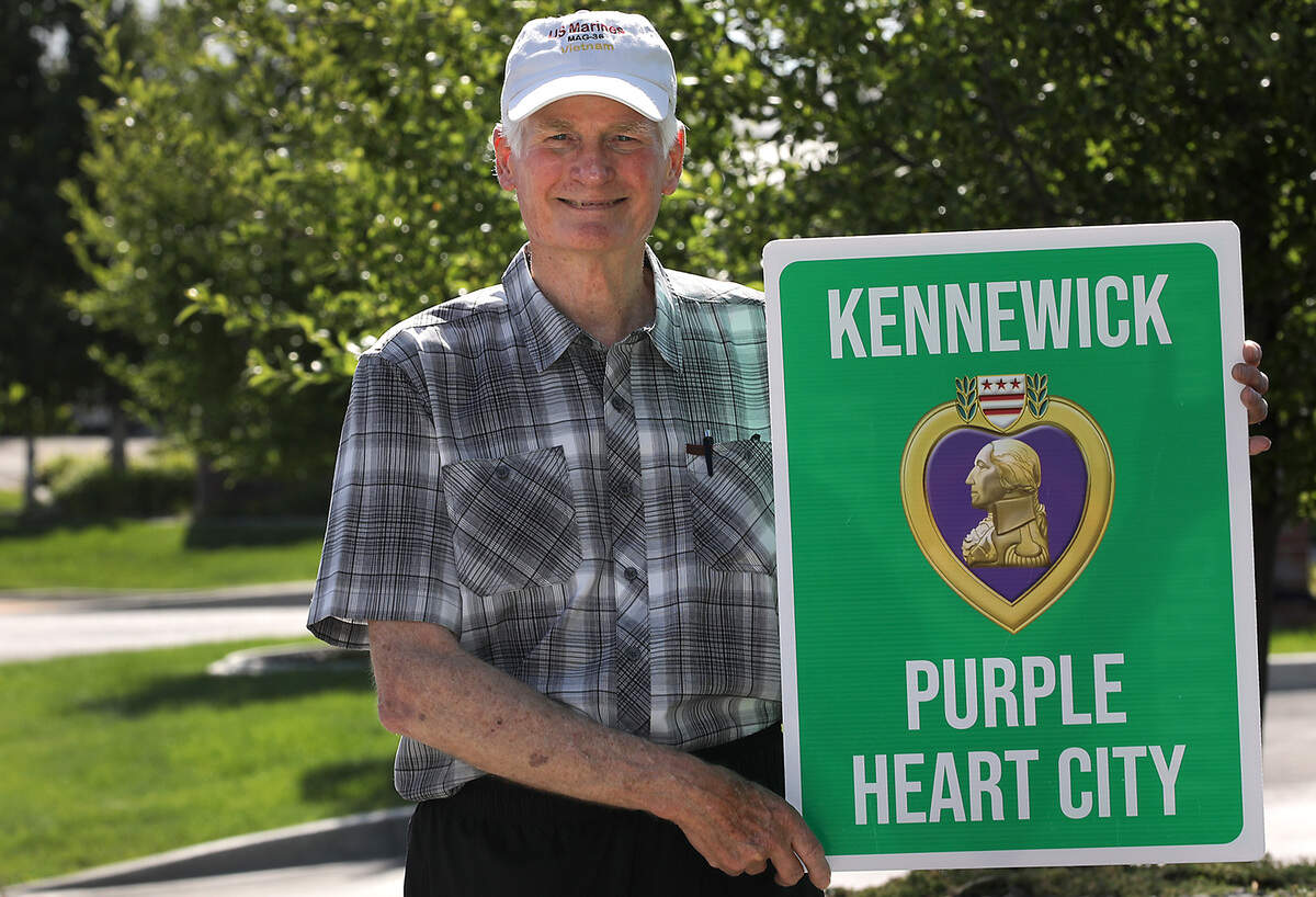 Kevin Veleke, VFW Post 5785 member and Marine veteran, is spearheading an initiative across the Mid-Columbia to honor Purple Heart recipients.