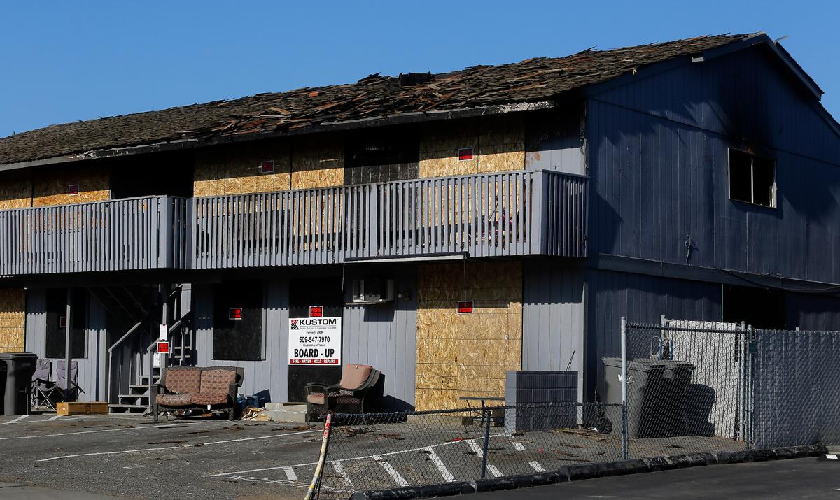 A Tri-Cities woman is sentenced for setting fire to this Kennewick apartment building, leaving several people without a home.