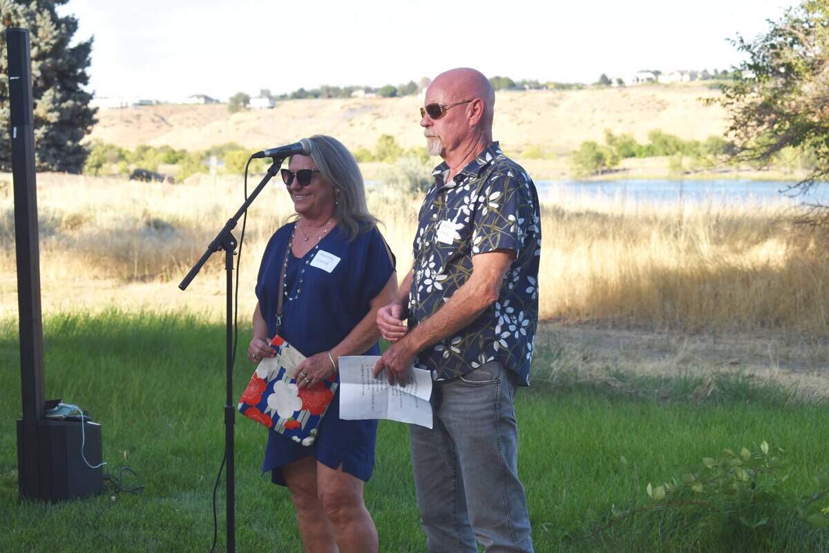 Darrel and Melody Otness announce a $1.1 million gift for the Columbia Valley Center for Recovery.