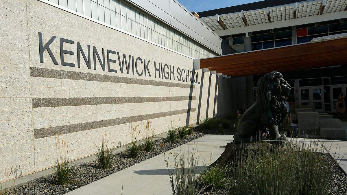 A Kennewick High School student was arrested on Monday morning after being caught with a gun.