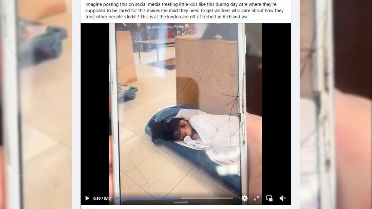 A video apparently shows a KinderCare employee pouring water on a child. The video surfaced over the weekend.
