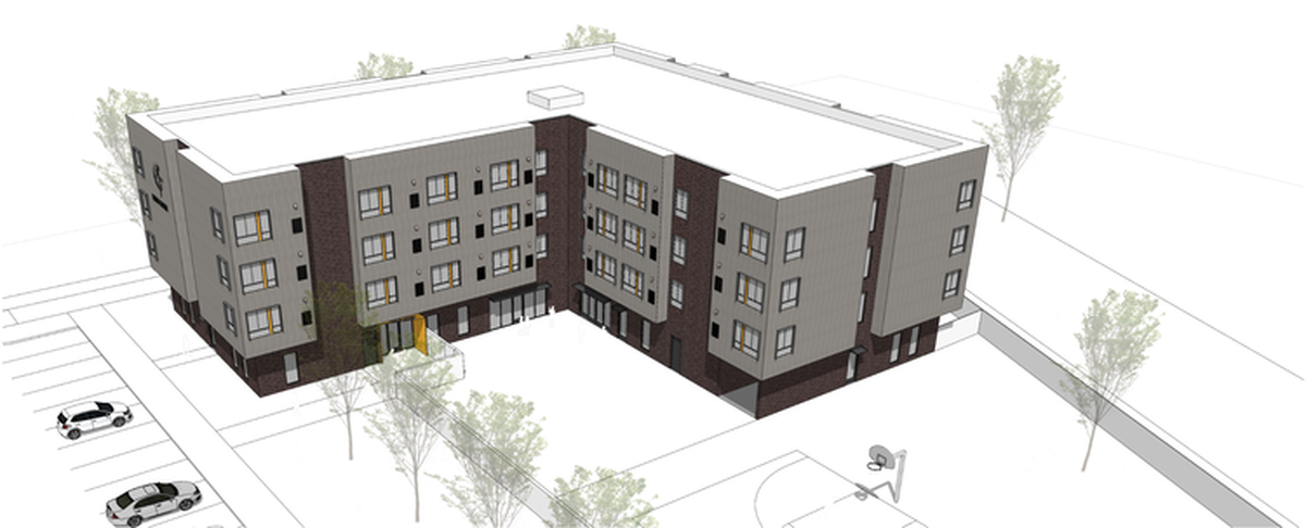 Catholic Charities Eastern Washington received a $3 million grant for Pasco Haven - a $16 million apartment project in Pasco to house homeless individuals. Architecture All Forms has created preliminary renderings for the complex.