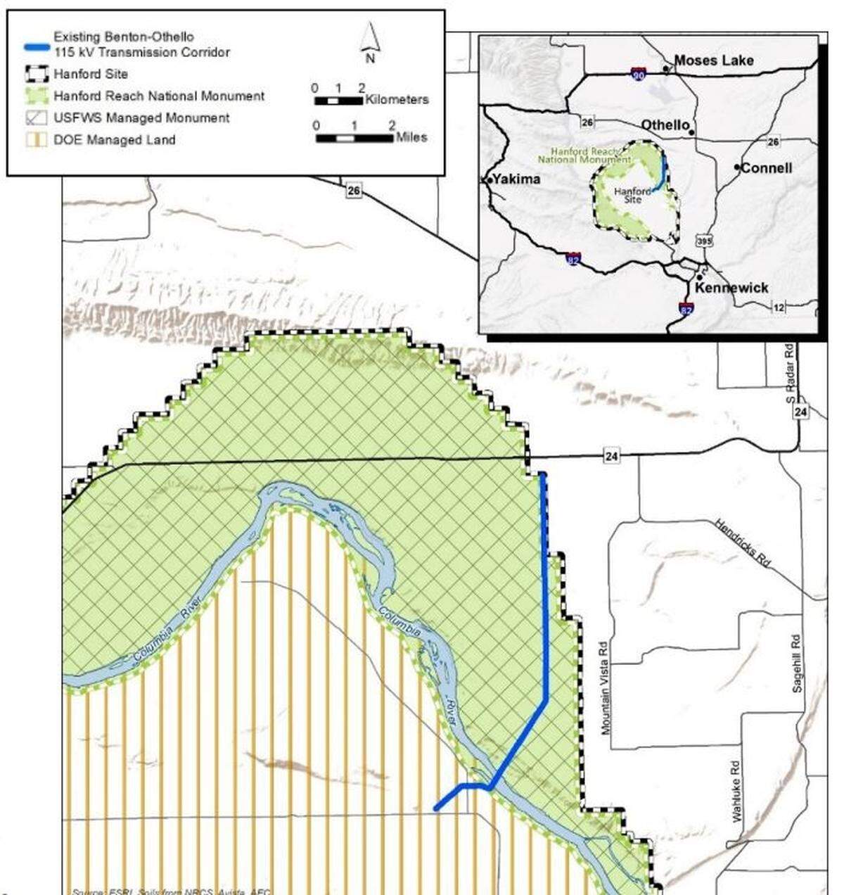 Avista is working on a 12.6-mile rebuild of a 115 kilovolt powerline. It appears to be where an Idaho man fell into the Columbia River.