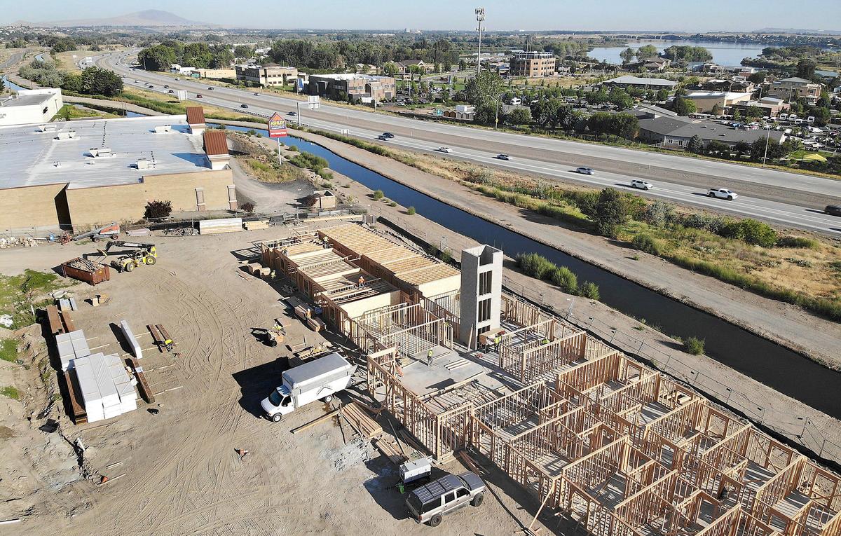 The $7 million extended-stay hotel WoodSpring Suites is being built off Highway 240 near Columbia Center mall. Watch a video at: tricityherald.com/video