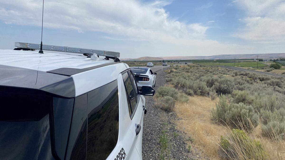 Washington State Patrol Trooper Chris Thorson pulled over a driver speeding 115 mph this weekend.