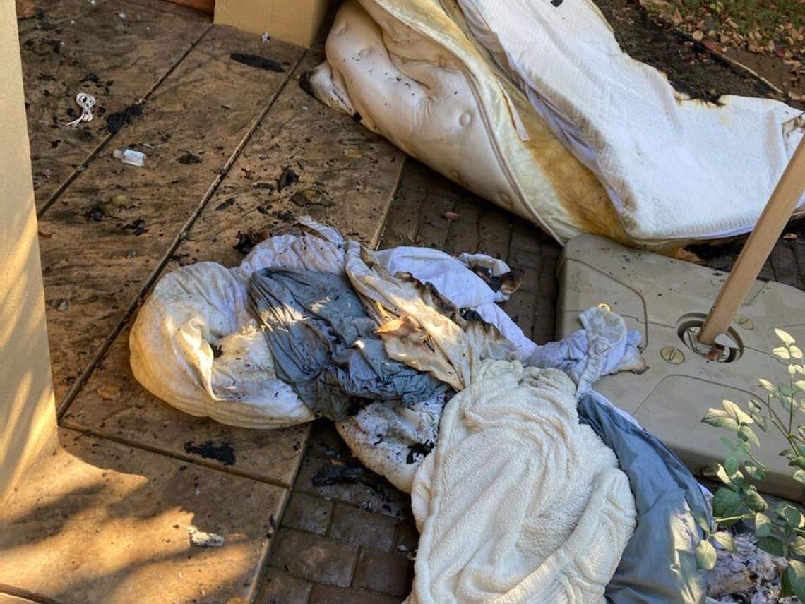 Arson is suspected in a fire at a house at 1910 S. Zinser St. in Kennewick.