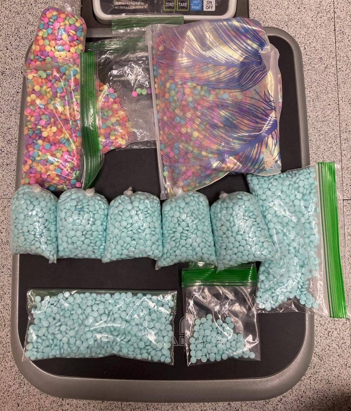 The Tri-Cities Metro Drug Task Force found 14,300 doses of fentanyl during a seizure in Oct. 2022. Many of them are the multi-colored “rainbow fentanyl.” This is the first time they have shown up in the Tri-Cities.