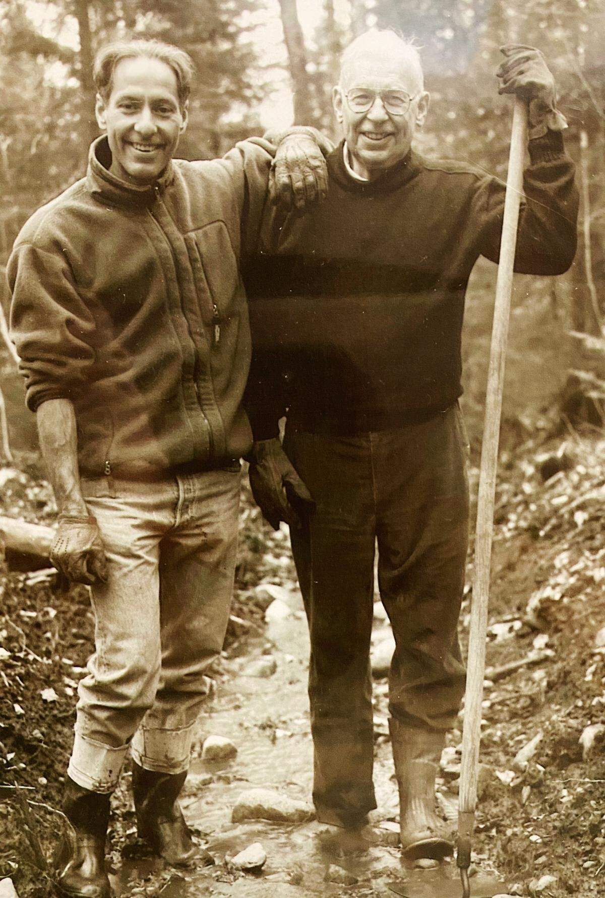 John Zachara with father Francis in the late 80’s.