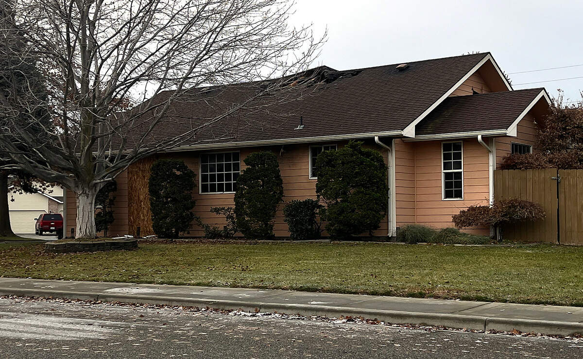 Fire damaged the attic of this house recently at 9004 W. Klamath Ave. in Kennewick.