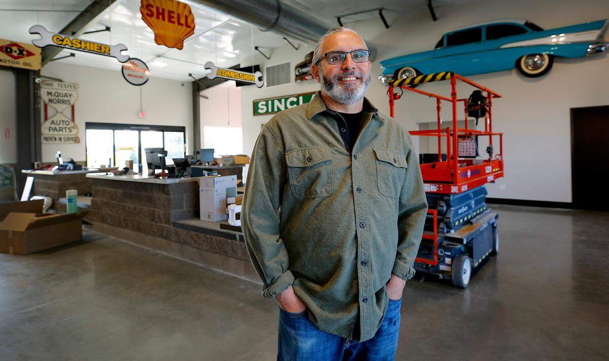 District manager Jeremy Jondahl stands inside the new location of U-Pull-It and Supreme Truck and Auto Parts.