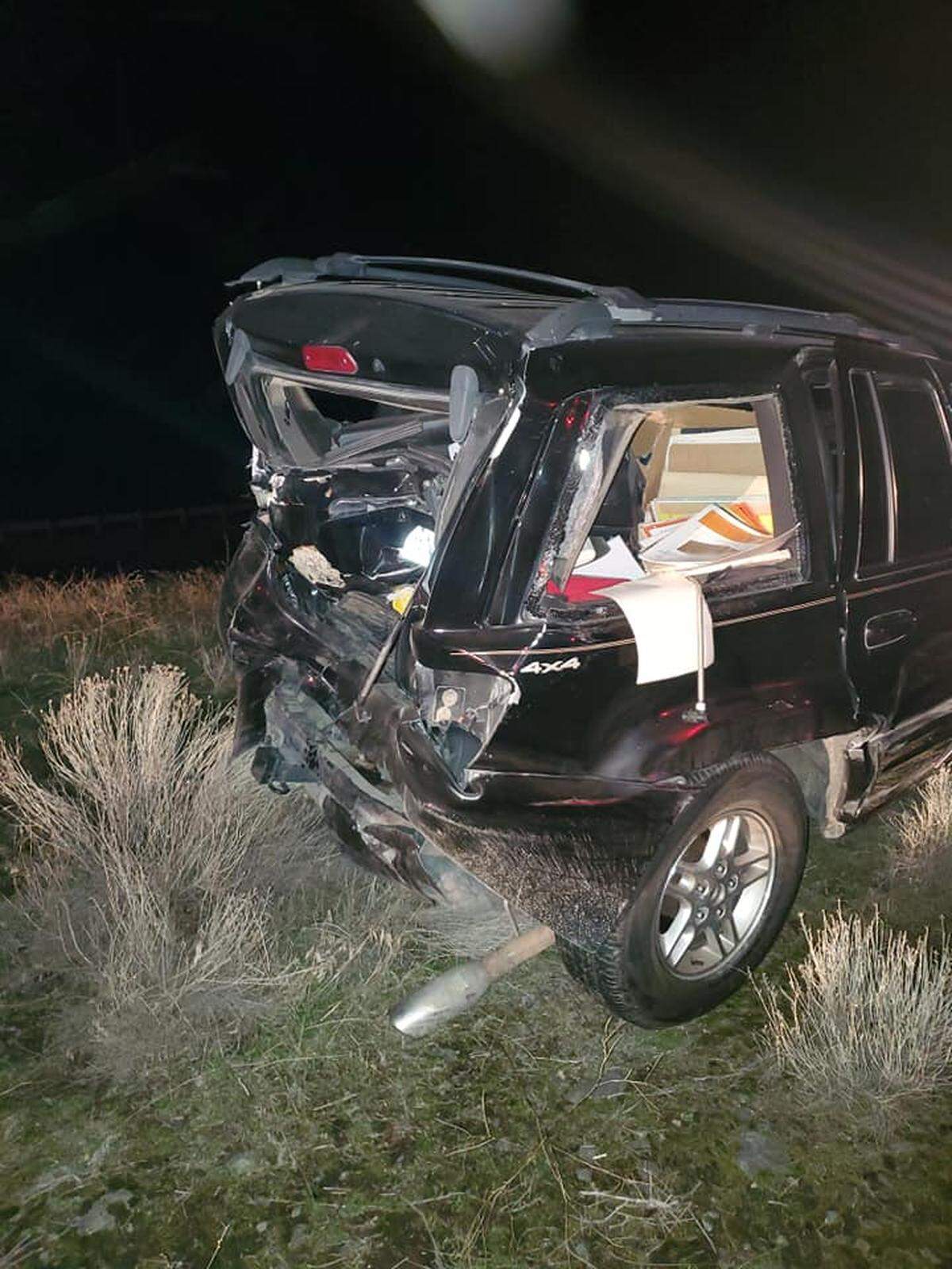 Franklin County sheriff’s deputies helped the Washington State Patrol with this collision on Highway 395.