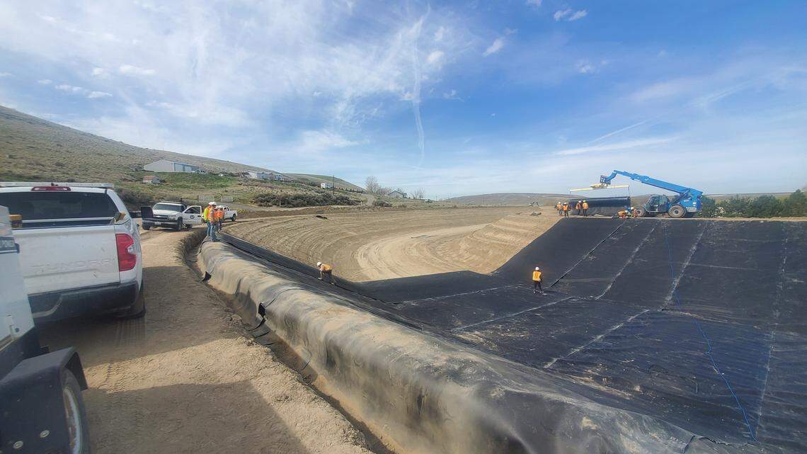 The Kennewick Irrigation District has been lining and widening its main canal, which helps make more water available during droughts.