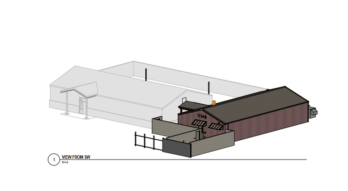 A rendering shows the expansion planned for the Benton County Canine Shelter.