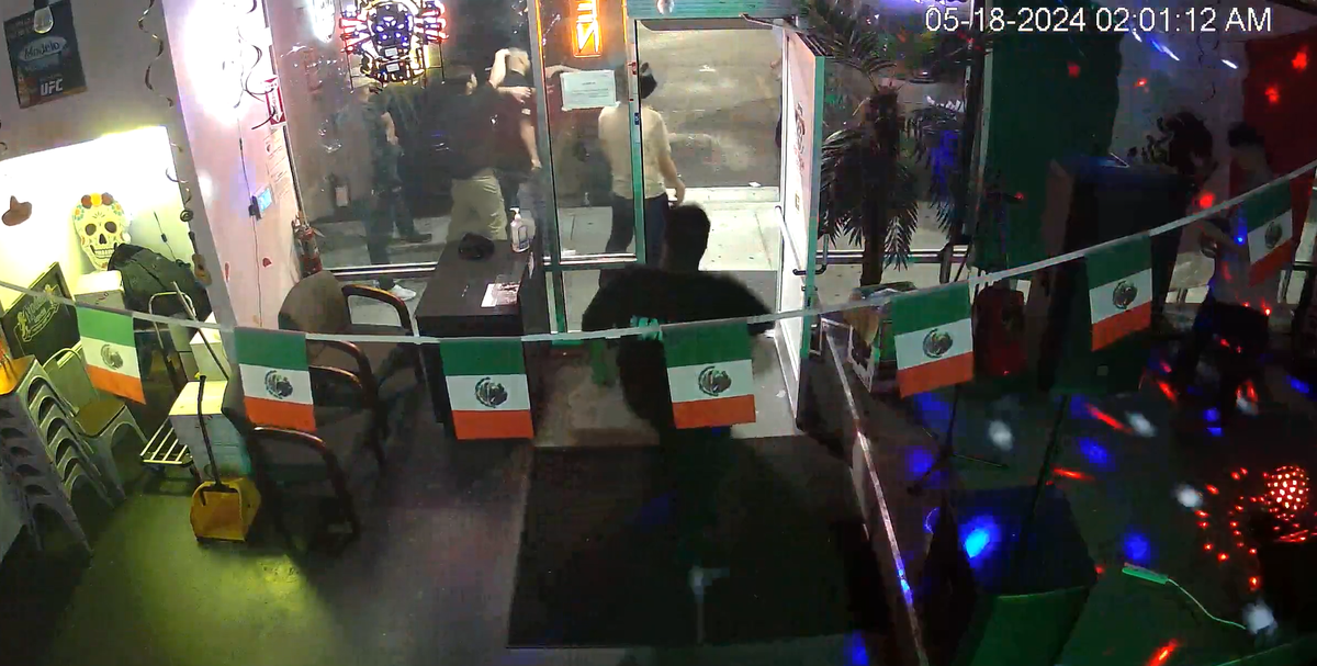 Video footage shows the the gunfire at the crowded La Cantina bar in Pasco, WA in May 2024.