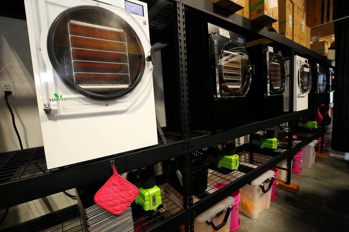 JoJo’s Freeze-Dried Goods moved to a manufacturing space east of the Tri-Cities Airport about a year ago.