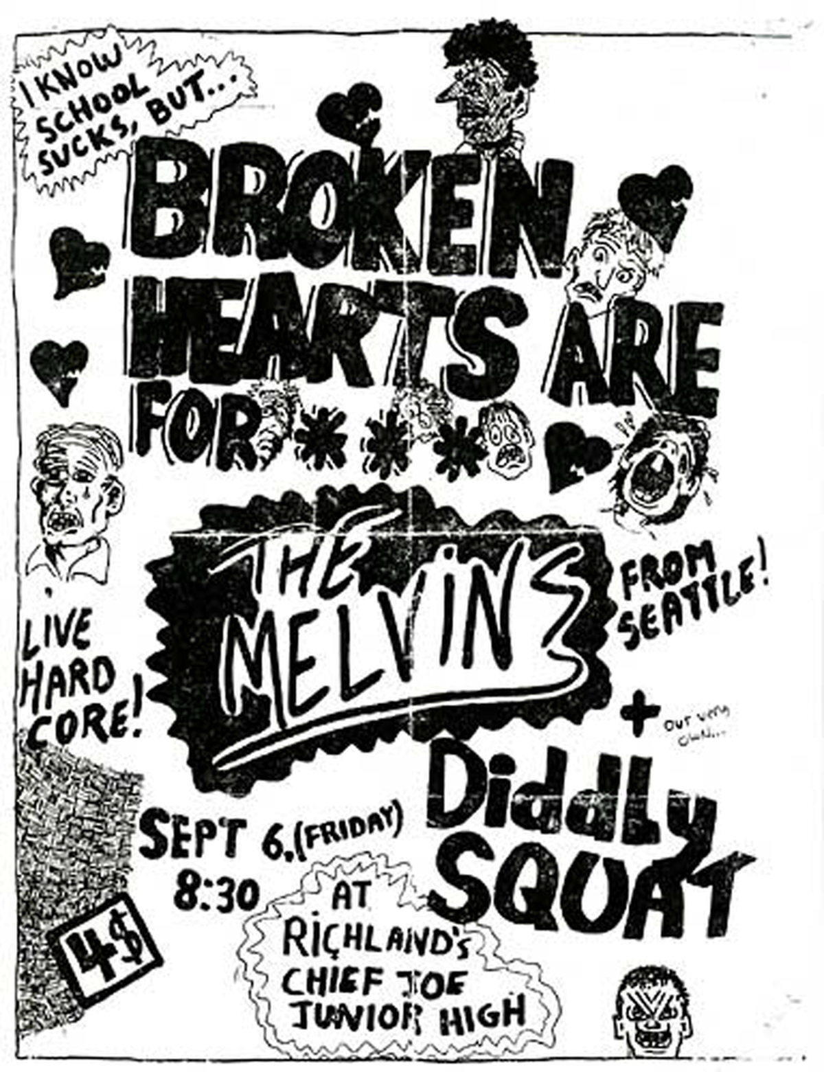Tri-City hardcore punk outfit Diddly Squat opens for grunge rockers Melvins in this bill provided by “All Ages Show.”