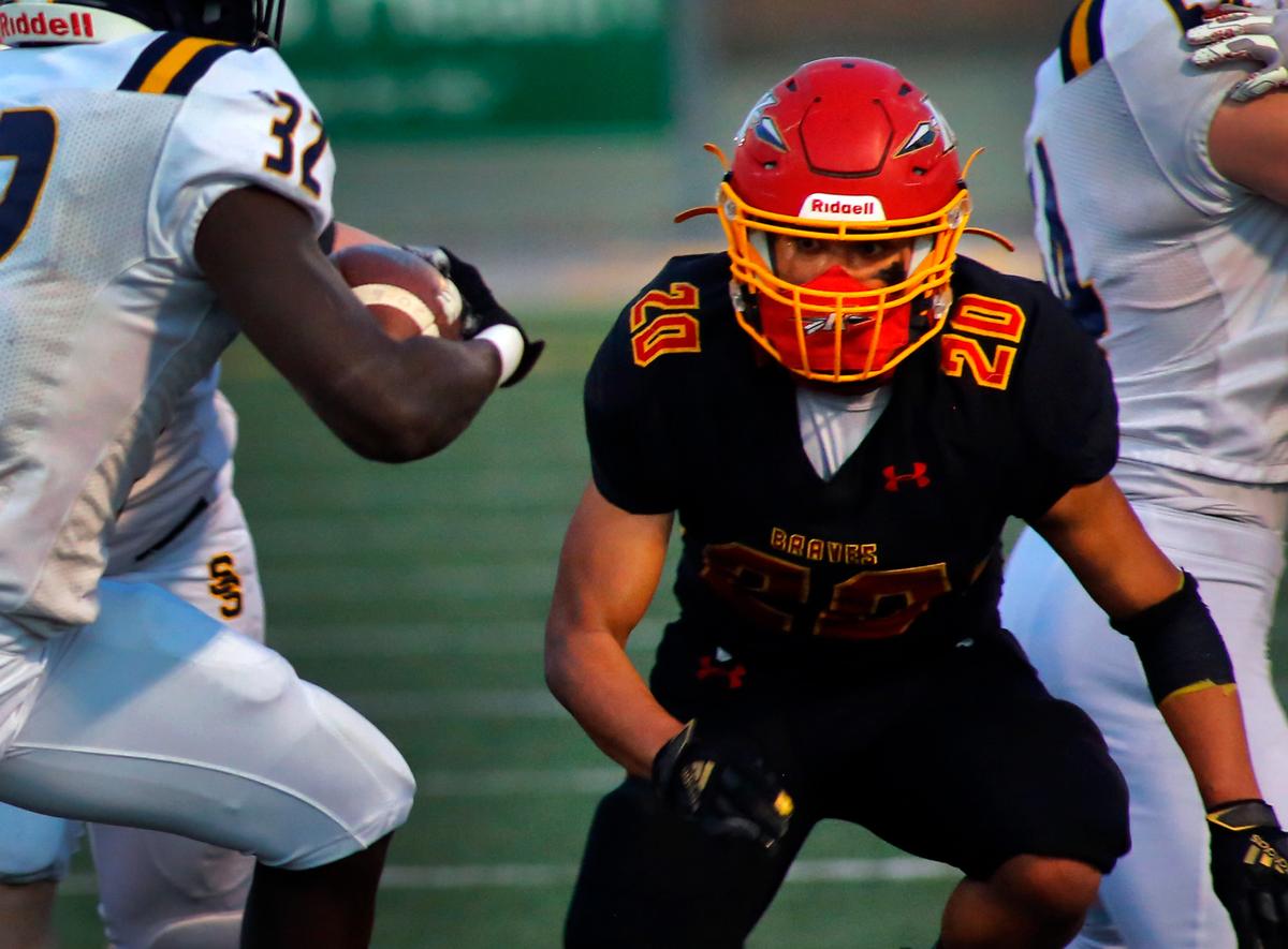Kamiakin football defensive player Luis Salgado will held lead the team Thursday night against Chiawana at Lampson Stadium.
