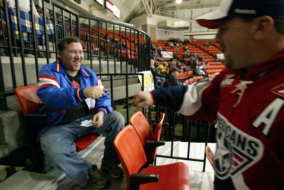 Jimmy "Woo-Hoo" Butcher of Kennewick is an avid sports fan best known for his cheering at Tri-City Americans hockey games.