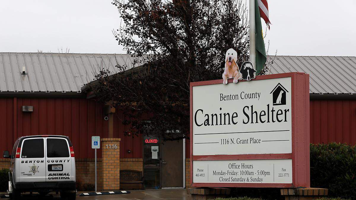 The Benton County Canine Shelter is located at 1116 N. Grant Pl. in Kennewick.