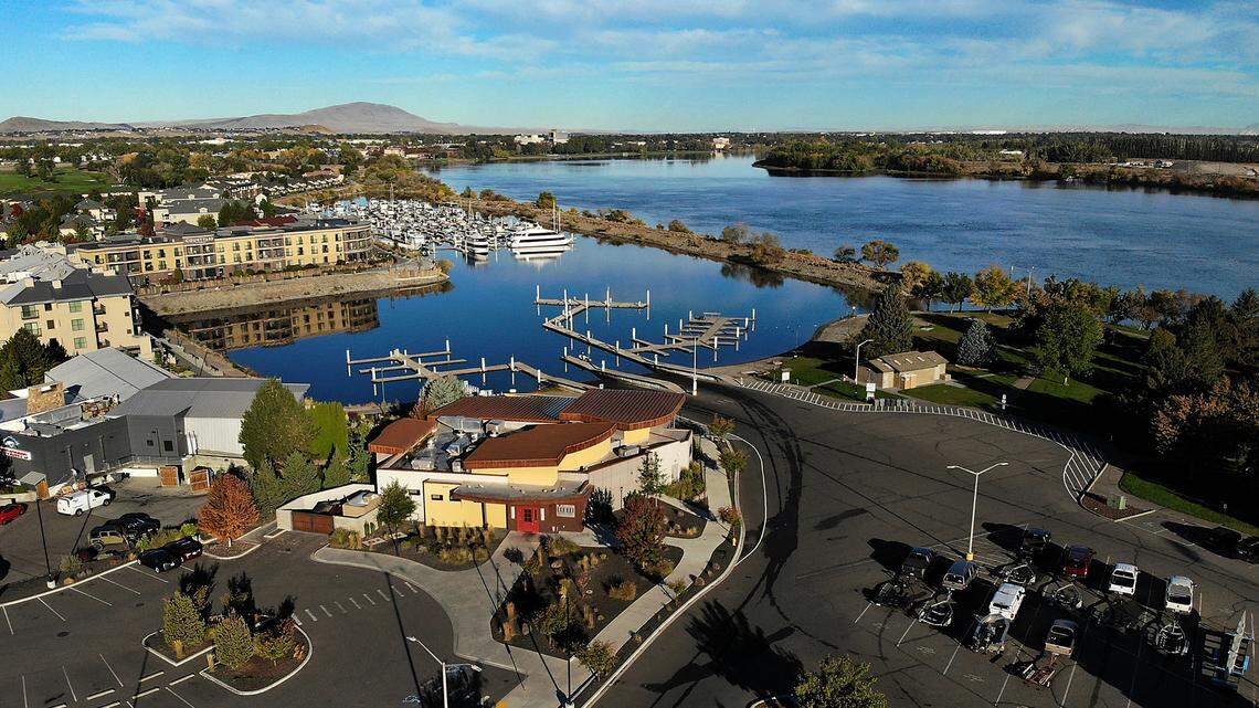 Columbia Point Marina Park boat launch area on the Columbia River in Richland.