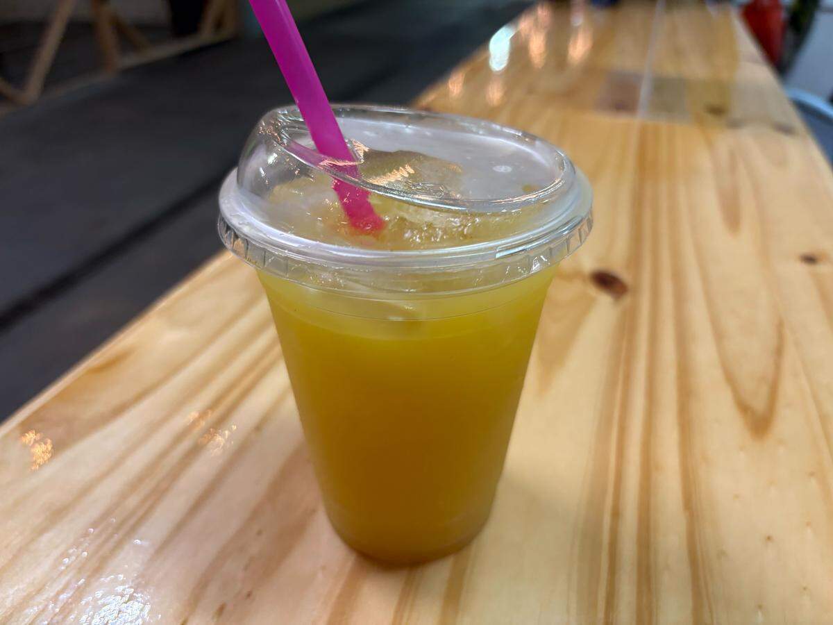 The Pineapple Paradise drink from Jamdung Eats inside the Kennewick Public Market.