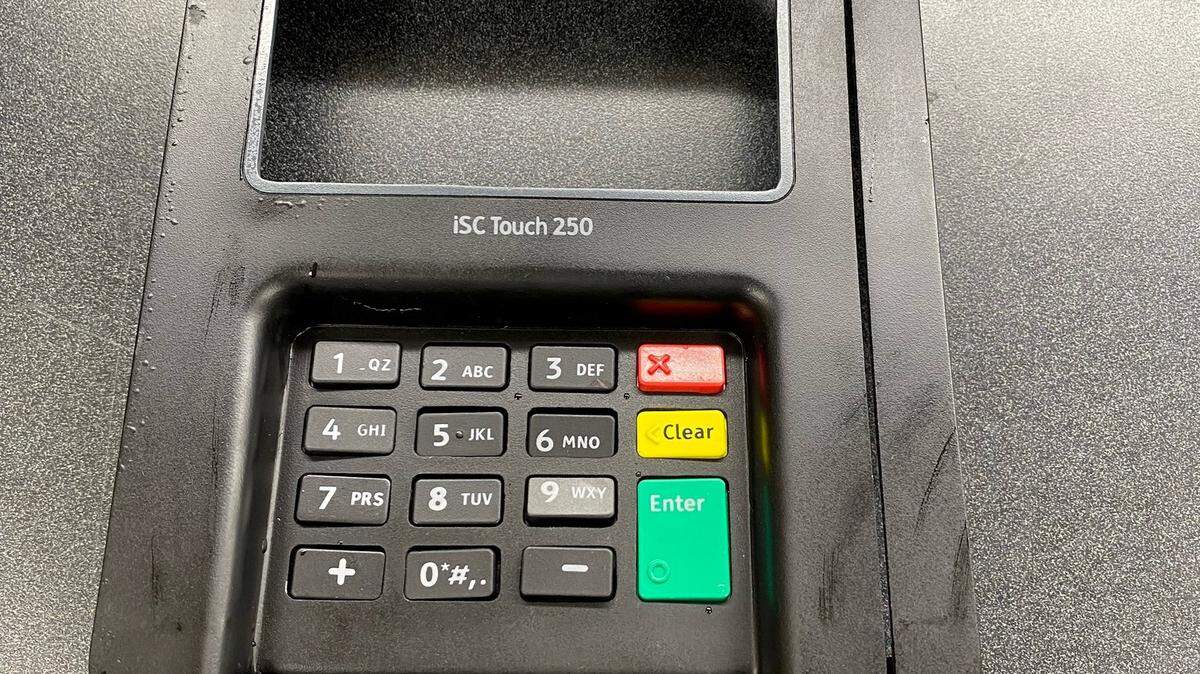 A credit card skimmer plate recovered from a previous incident by Richland Police Department is shown here.
