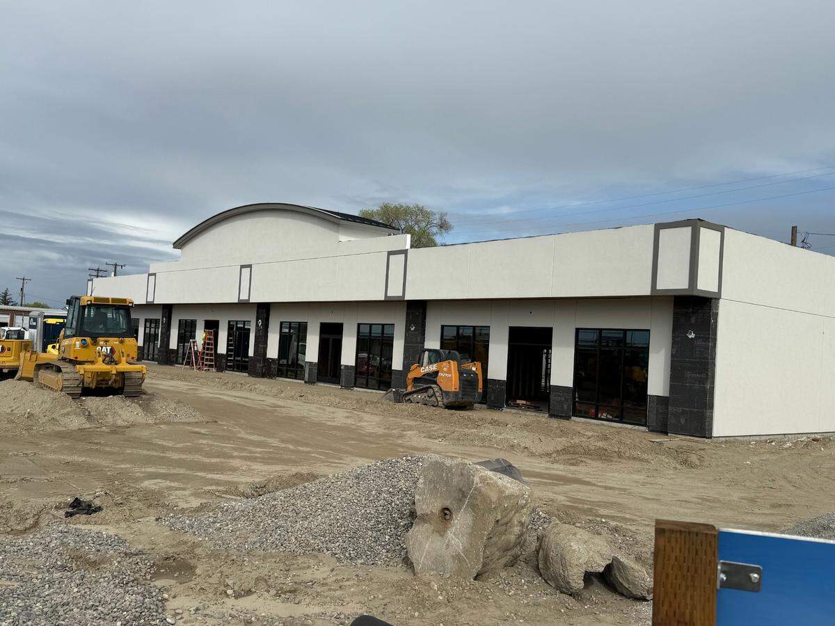 Plaza Lewis, aka La Cabana, is a new retail building under construction on West Lewis Street, near Pasco Memorial Pool. Photo taken April 1, 2025.