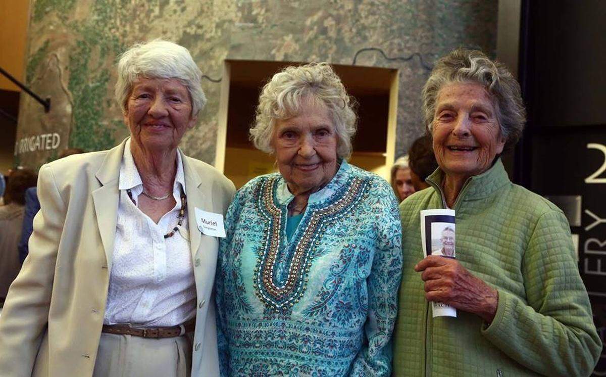 Shirley Miller, center, with Muriel Templeton, left, and Sheila Sullivan, co-founders of what’s now Support, Advocacy & Resource Center.
