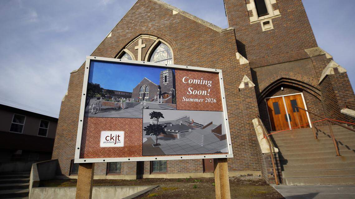 What’s being built there? Burgerville + AutoZone + Cemetery-view gas station