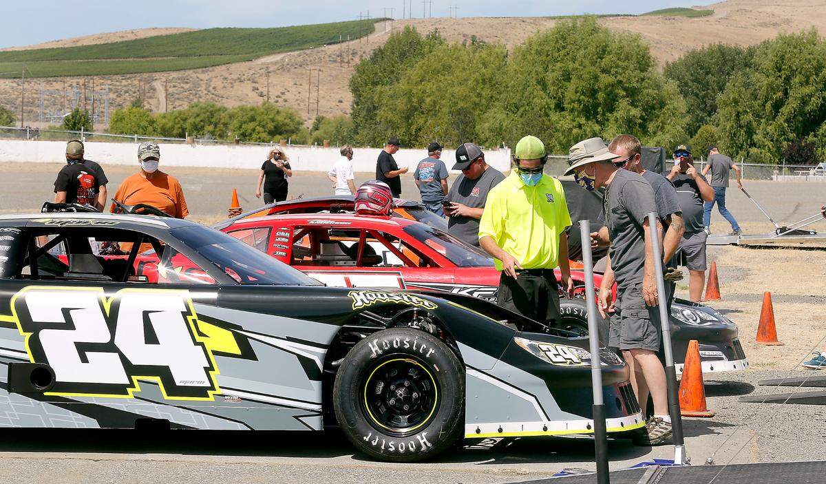 About a half-dozen area racing teams participated in the recent tire test day at the former Tri-City Raceway in West Richland.