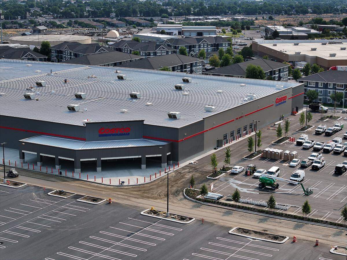 Construction crews have the finish line in sight at the construction site of the Tri-Cities’ second Costco Wholesale on June 23 in Richland.
