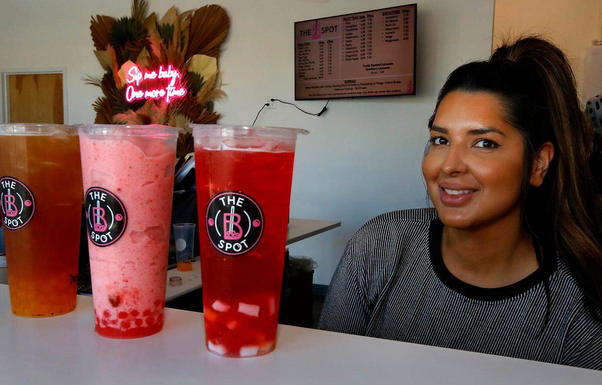Jessica Gonzalez recently opened The B Spot Tea Bar with boba, fruit teas, milk teas and smoothies made with real fruit and not jams.