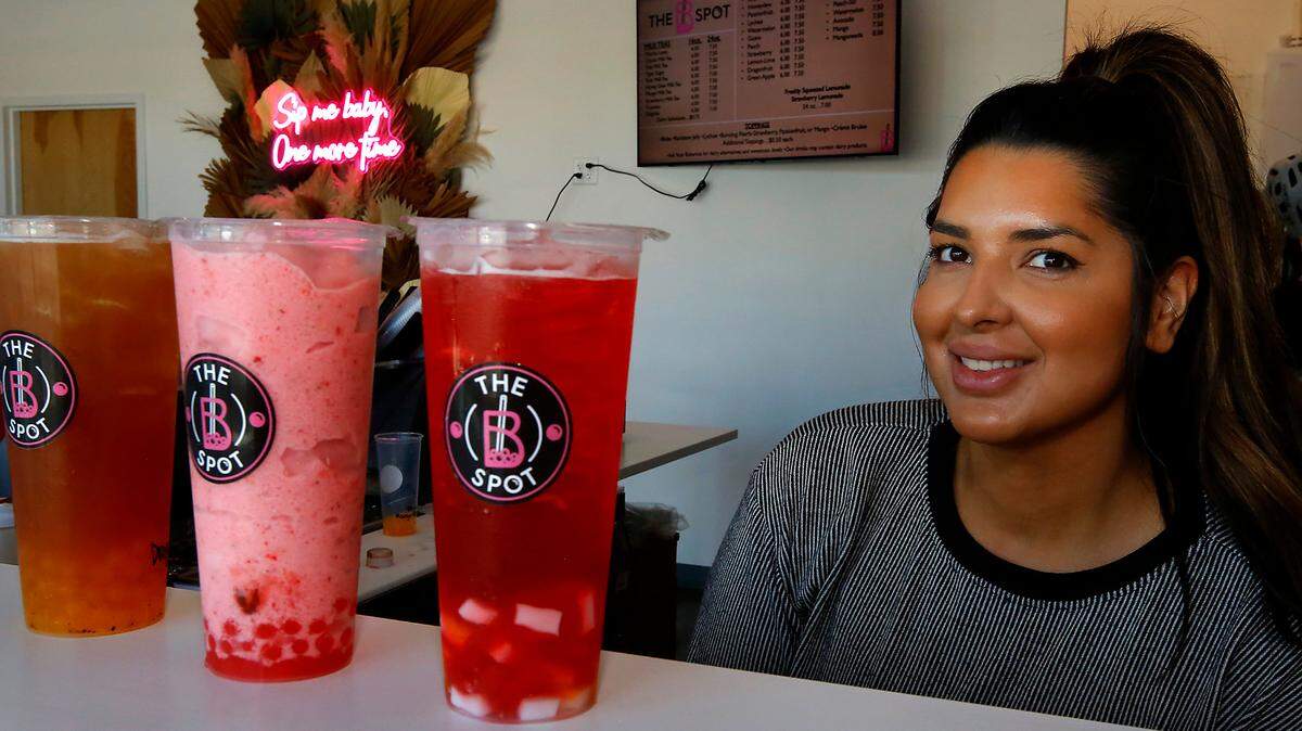 Jessica Gonzalez recently opened The B Spot Tea Bar with boba, fruit teas, milk teas and smoothies made with real fruit and not jams.