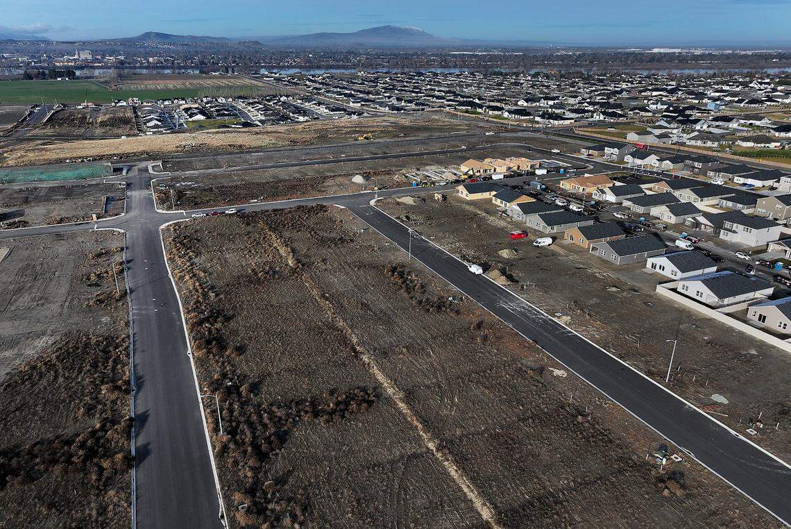 Land in west Pasco is prepared for future development.