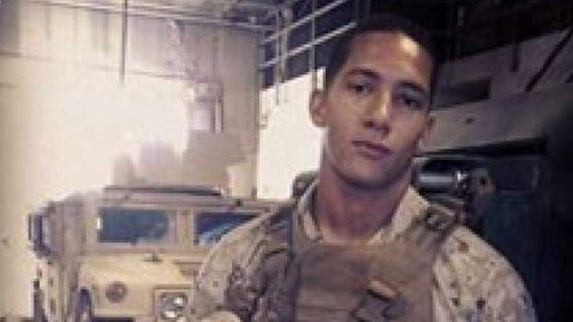 Dante Jones was sent overseas twice during his time in the Marine Corps. He was killed in a confrontation with a Franklin County sheriff’s deputy in 2019.