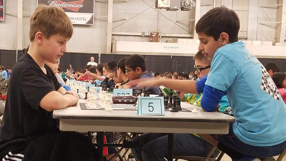 Students participate in the 2018 Washington State Elementary Chess Championship at the TRAC Saturday. The event drew more than 1,200 students from across the state.